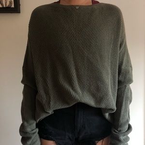 Abercrombie & Fitch olive green sweater
